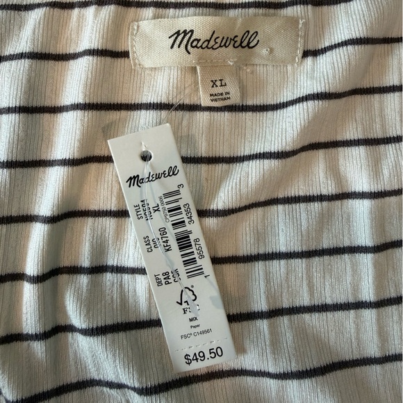 Madewell Ribbed Square-Neck Crop Top - Picture 7 of 7